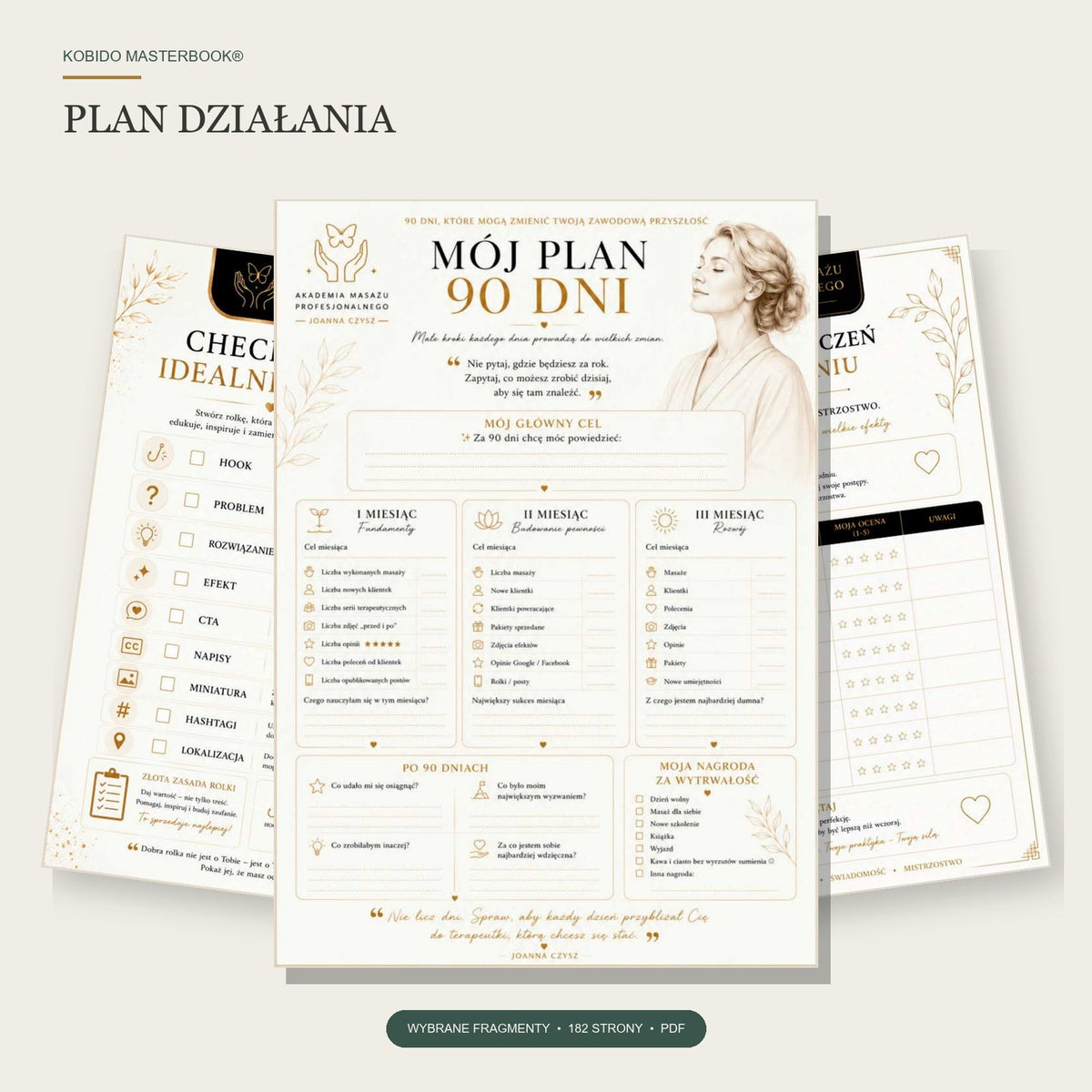 Plan działania na 90 dni w KOBIDO Masterbooku dla terapeutów